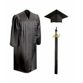 Bachelors Graduation Cap & Gown - Deluxe (Full-Fit) - Dull Shine Fabric